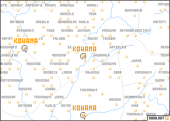 map of Kowama