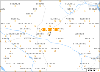 map of Kowanowo