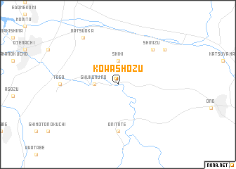 map of Kowashozu