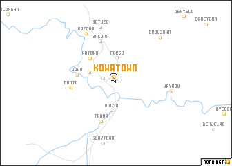 map of Kowa Town