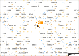 map of Kowa