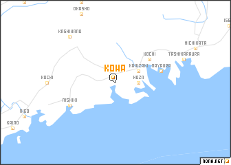 map of Kowa