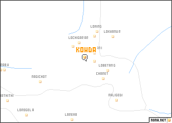 map of Kowda