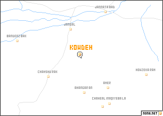map of Kowdeh