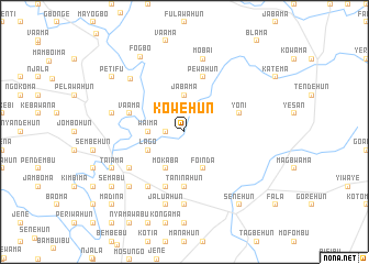 map of Kowehun