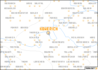 map of Köwerich