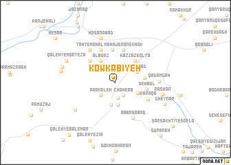 map of Kowkabīyeh