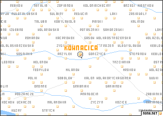 map of Kownacica