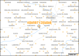 map of Kownaty Zędowe