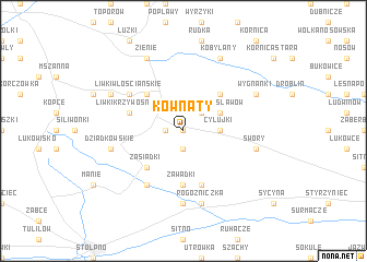 map of Kownaty