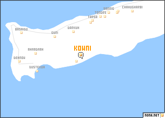 map of Kownī