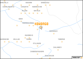 map of Kowongo