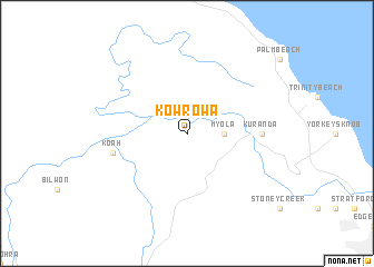 map of Kowrowa