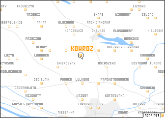 map of Kowróz