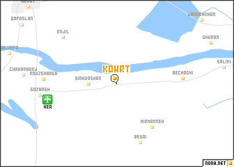 map of Kowrt