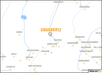 map of Kows̄arrīz