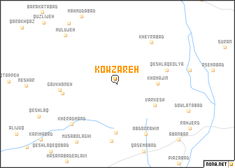 map of Kowzareh