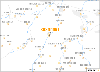 map of Koxanǝbi