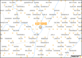 map of Koyama