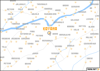 map of Koyama