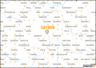 map of Koyama