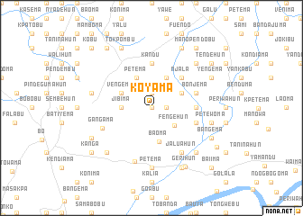 map of Koyama