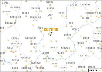 map of Koyama