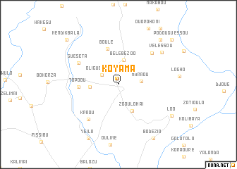 map of Koyama