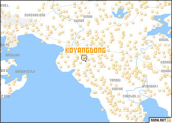 map of Koyang-dong