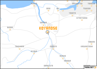 map of Koyanose