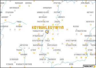 map of Koyauk-legyibyin