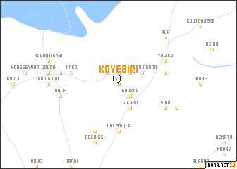 map of Koyebiri