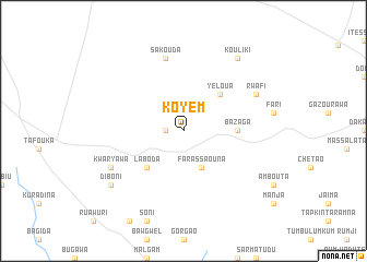 map of Koyem