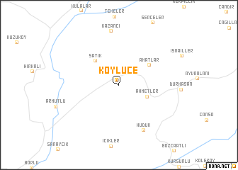 map of Köylüce