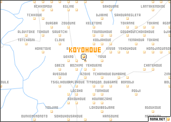 map of Koyohoué