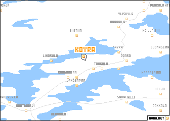 map of Köyrä