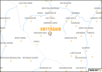 map of Koy Téguio