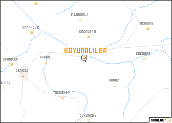 map of Koyunaliler