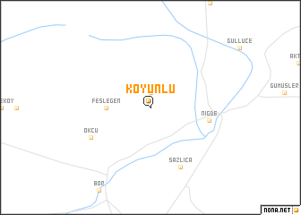 map of Koyunlu