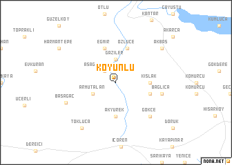 map of Koyunlu