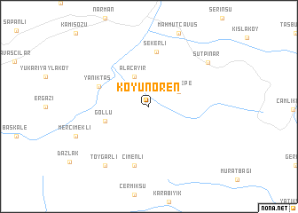 map of Koyunören