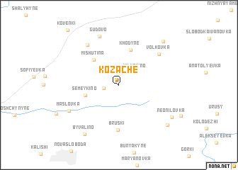 map of Kozache