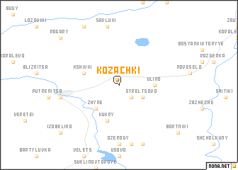 map of Kozachki