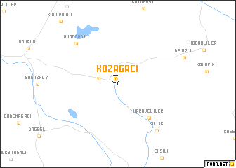 map of Kozağacı