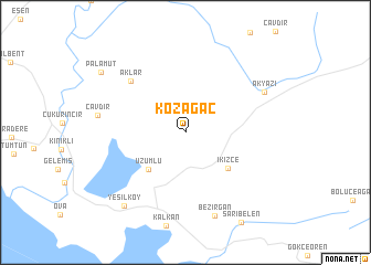 map of Kozağaç