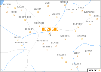 map of Kozağaç