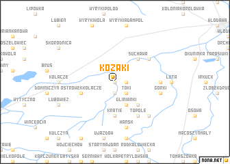 map of Kozaki