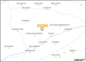 map of Kozaki