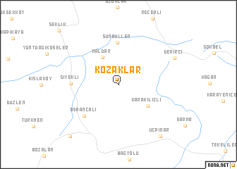 map of Kozaklar