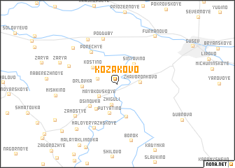 map of Kozakovo